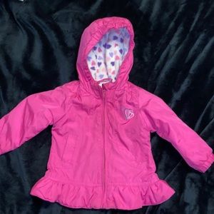 Cute pink raincoat for baby